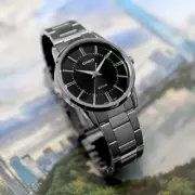 Casio Analog Men Watch Silver metal Band New Original Black MTP-1303D-1ADR