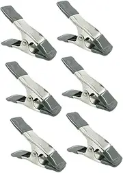 PEPLAYTAL 6PCS Muslin Spring Clamps Set Ergonomic Design Backdrop Clips for Photography Reflectors Background Support Lightweight Durable Easy to Use