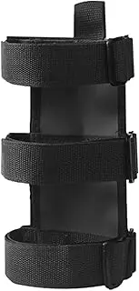 Fire Extinguisher Strap Bracket - Adjustable Closure Fire Extinguisher Support Fixing Strap | Multifunctional Mount Bracket for Less Than 3.3 Lbs Extinguisher for Most, Black Helves