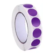 1000Pcs 1/2" Colored Dot Stickers Adhesive Color Coding Label, Purple