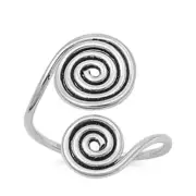 Spiral Swirl .925 Sterling Silver Toe Ring