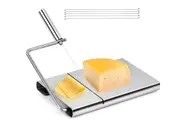 Cheese Slicer with 5 Replacement Wires Stainless Steel Cheese Butter Cutter-Without scale