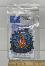 NIP Charleston Harbor South Carolina Clownfish Fish Round Embroidered Patch