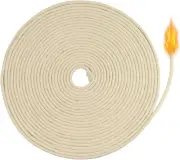 Candle Wick 10m, 4mm Multi-Stranded Cotton, For Oil Lamps & Candles, Easy to Cut