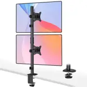 Stacked Monitor Mount - Dual Monitor Stand Vertical for 2 Screens up to 35", ...