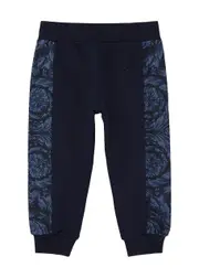 Versace Kids Printed Cotton Sweatpants - Navy 36 MON (36 months)