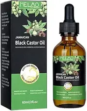 Jamaican Black Castor Oil for Hair Growth & Thickness - 100% Pure Cold-Pressed (60ml) - Moisturizes Scalp & Strengthens Hair - Moisturizes Scalp & Strengthens Hair - For Natural Hair, Edges, Beard & Eyelashes - With Vitamin E & Omega Fatty Acids"