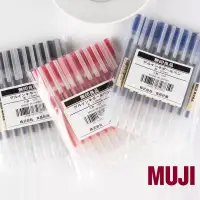 在飛比找蝦皮購物優惠-台灣現貨 日本MUJI 無印良品 黑色啫喱筆 中性筆 0.3