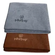 Dog Towel Super Absorbent - Pack of 2 - Quick Drying Super Soft Microfiber