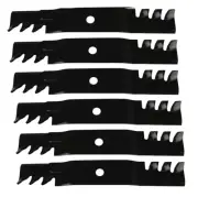 6x Predator Toothed Mulching Blades for 48" John Deere Ride on Mowers M146476