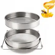 Stainless Steel Honey Strainer Double Layer Tea Leaf Filter Beekeeping Equipment