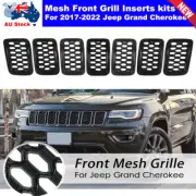 Honeycomb Front Grill Mesh Covers Inserts Kit For Jeep Grand Cherokee 2017-2022 (for: Jeep)