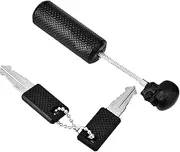 [Acouto] Cus Password Nation Skull Lock Wire Rope S Suitcase Lock for Travel, Skul Lock for Luggage Security, Lock Rope (Black)