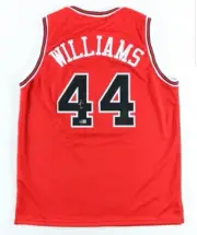 PATRICK WILLIAMS SIGNED AUTOGRAPHED CHICAGO BULLS RED NBA JERSEY