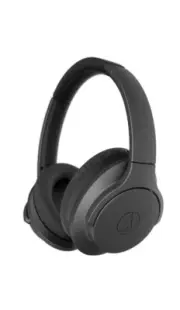 Audio-Technica QuietPoint Wireless Bluetooth Noise-Cancelling Headphones Black