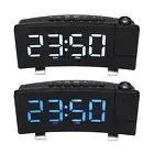Digital Alarm Clock 180° Projection On Ceiling Wall USB Powered Alarm Clock ECM