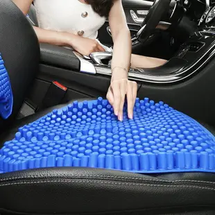 汽車坐墊夏季通用單片無靠背涼墊通風透氣按摩理療3D矽膠辦公座墊