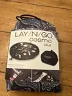 NEW Lay-n-Go COSMO Plus 21” Washable Paisley Travel Cosmetic Bag Drawstring