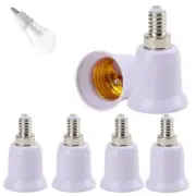 1/5/10 Pcs E12 to E26/E27 Light Bulb Socket Adapter Base Chandelier Converter