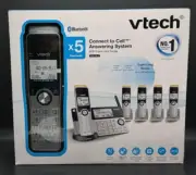 VTech 5-Handsets Cordless Phone Bluetooth Answering System, Model IS8129-5