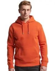 [Superdry] Essential Logo Hoodie in Denim Co Rust Orange