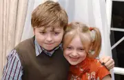 Spencer Breslin Dakota Fanning at The Cat in the Hat P/C, Mike Mye- Old Photo 1