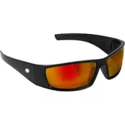 Glassy Sunhaters Peet Black/Red Mirror Sunglasses