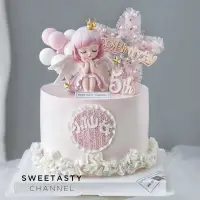 在飛比找樂天市場購物網優惠-蜜雪兒公主蛋糕裝飾擺件網紅仙女寶貝可愛女孩天使生日烘焙插件