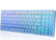 Wireless Mechanical Keyboard Bluetooth/2.4G/Wired 3 Modes with RGB Backlit, H...