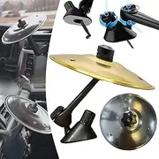 Mini Tarola Para Carro, Car Crash Cymbal, Platillo De Bateria Para Auto, Car Cymbal Air Vent Drums, Easy Installation and Rugged, Suitable for All Types Of Vehicles (Gold)