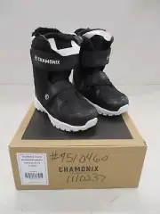 CHAMONIX (2024) YOUTH CADEN SNOWBOARD BOOTS SIZE 2 BLACK & WHITE 1110237