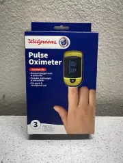 Walgreens Pulse Oximeter Comfort Fit EZ-Reed Yellow OxyWatchC20 RR, O2, PR NEW