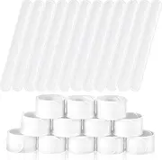 Gemscream 12 Pcs Silicone Slap Bracelets DIY Slap Bands Party Favors Bulk Blank Soft Wristband Wrist Snap Band for Craft Project DIY Painting Birthday Party Halloween Christmas