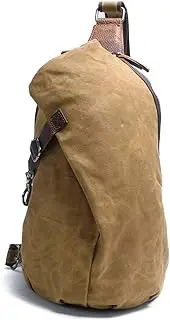 [Lmagice] Men's Sling Backpack Waxed Canvas Crossbody Bag Casual Daypacks