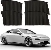 Car Window Shade, 4Pcs Magnetic Car Window Shade Front & Back Side Sun Protection Curtains for SUV, Sedan Vehicles
