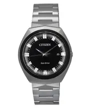 Citizen Eco-Drive 365 Stainless Steel Black Dial BN1014-55E 100M Mens Watch