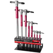Powerbuilt 8 Piece SAE T-Handle Hex Key Wrench Set - 941644