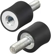 uxcell M4x10mm Male Female Rubber Mounts, Shock Absorber, for Motor Generator Compressor Garage Reverse Osmosis Pump Impact Air Generator Car Bobbins, D10mmxH10mm 4pcs