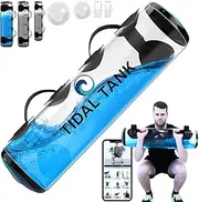 Tidal Tank - Sand Bag Alternative 45 lbs - Adjustable Aqua Bag and Power Bag with Water - Core and Balance Aquabag - Portable Stability Fitness Equipment - Including Online Training Center