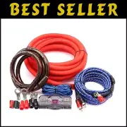 Ultimate 0 Gauge Car Audio Wiring Kit for Subwoofers and Amplifiers - 5000W Max