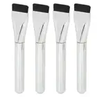4pcs Liquid Foundation Brush Soft Fluffy Hair Ultra Thin Flat Mud Mask Appli IDM
