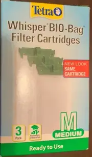 Tetra Whisper Bio-Bag Cartridge Medium 3 pk- brand New: Free Shipping !