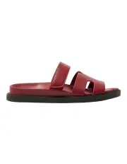 [Ravella] Guru Sandals in Red Smooth