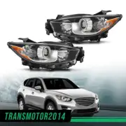 Headlight Set Driver and Passenger Side Clear Lens Fit For 2013-2016 Mazda CX-5 (for: Mazda)