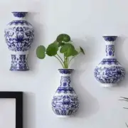 New Ceramic vase antique blue and white porcelain flower container lucky bamboo