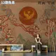 中式手繪復古敦煌飛天仕女人物壁紙客廳電視背景墻紙無縫壁畫墻布 綠水青山進圍誠