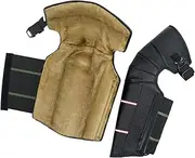 Motorcycle Windproof Leg Guards Knee Brace Full Protective Chaps Plush Lining for Cycling, 50cmx32cm