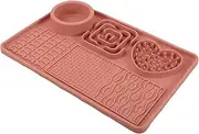 GANAZONO Licking Mat for Dogs and Cats Non Slip Slow Feeding Pad with Suction Cup Bright Colors to Engage Pets for Training Slow Eating and Reducing Risks