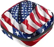 Period Bag,Sanitary Napkin Storage Bag,American Flag,Tampon Bag for Purse