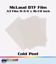 McLaud DTF Transfer Film A3 (11-3/4 x 16-1/2 inch) Package of 100